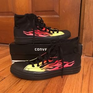 converse black with flames
